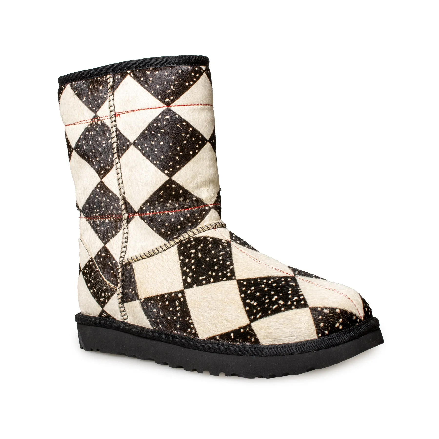 UGG X TSCHABALALA Self Classic Diamond Black / White Boots - Women's