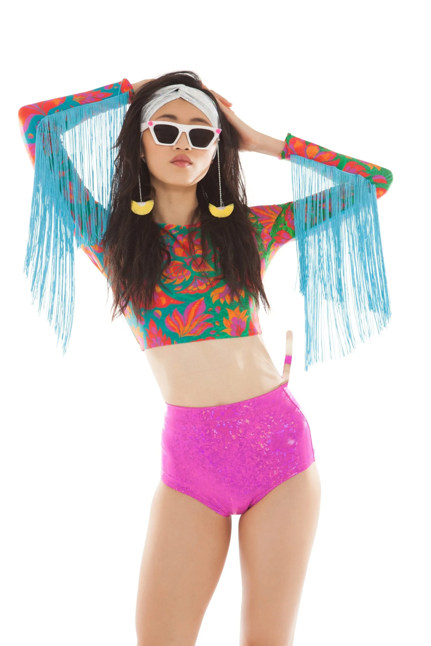 Vendala Fringed Crop Top